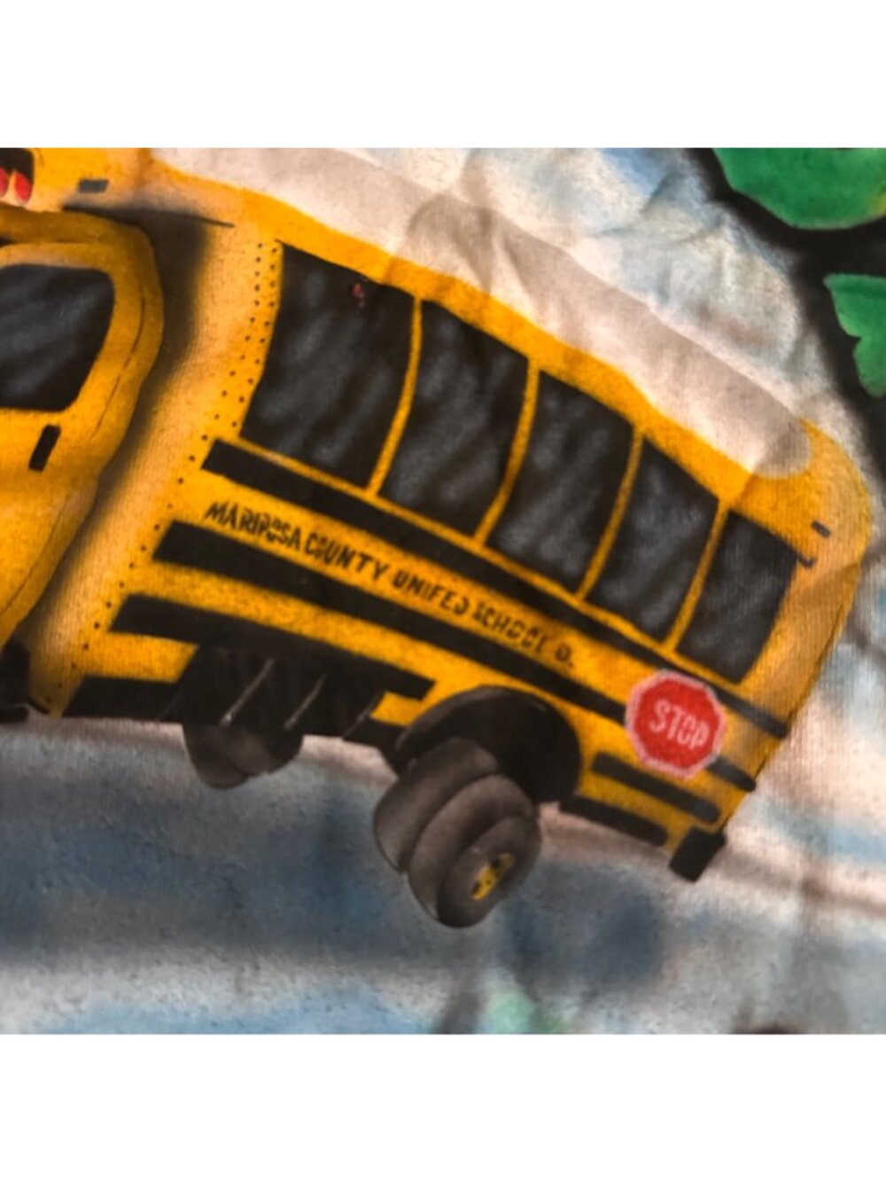 This Is How We Roll Airbrushed Mariposa School Bus Graphic T-Shirt Large Alstyle - Picture 9 of 14